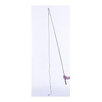 Chambrière Economy – fil perlon – divisible – 180 cm – noir-rouge