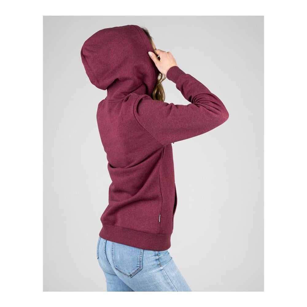 TreeHoodie Zip (Femme) - Bordeaux Mel 