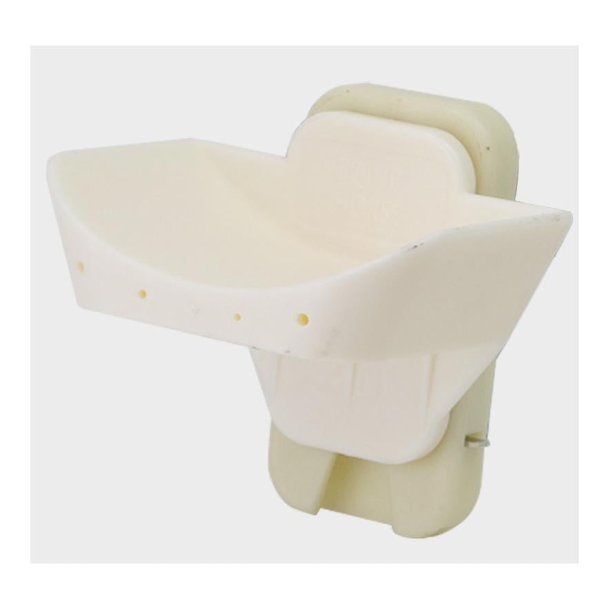 Hindernisauflage Kunststoff flach - weiss