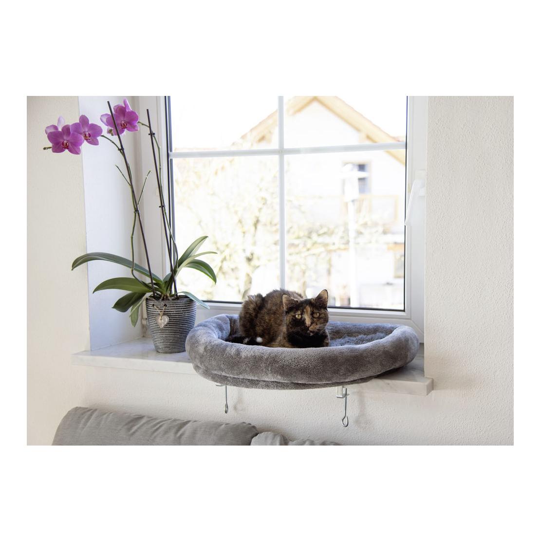 Kerbl Pet Fensterliegebett - grau