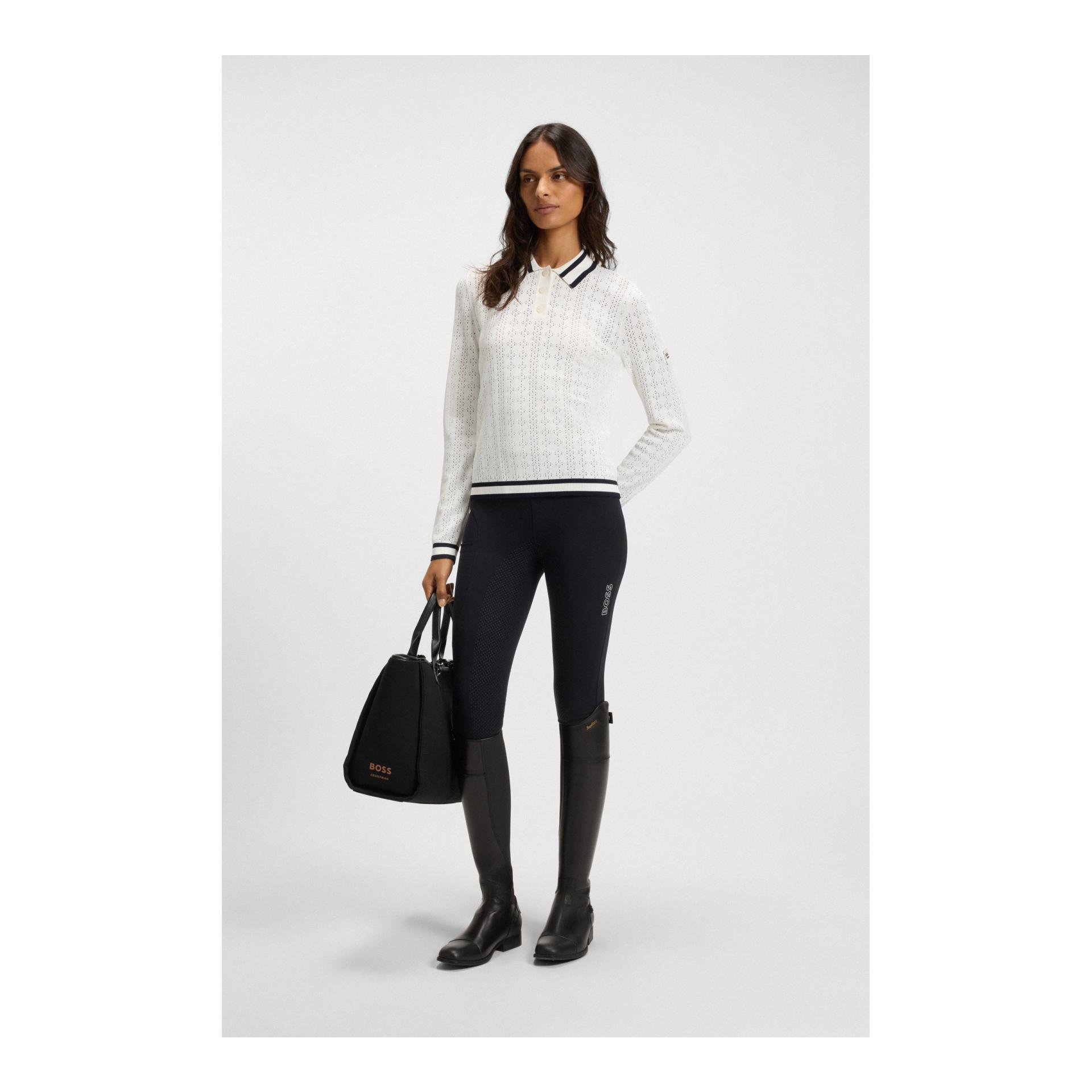 BOSS Equestrian Polo en maille Pam Ajor pour femmes