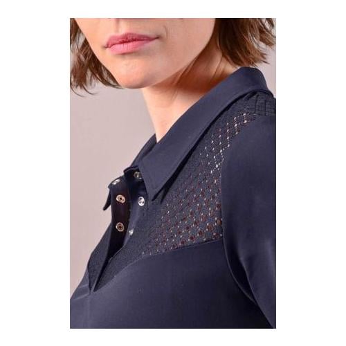 Polo Pastel pour femmes - bleu marine