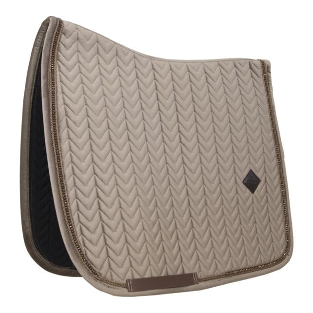 Schabracke Samt Pearls - beige Schabracke Samt Pearls - beige