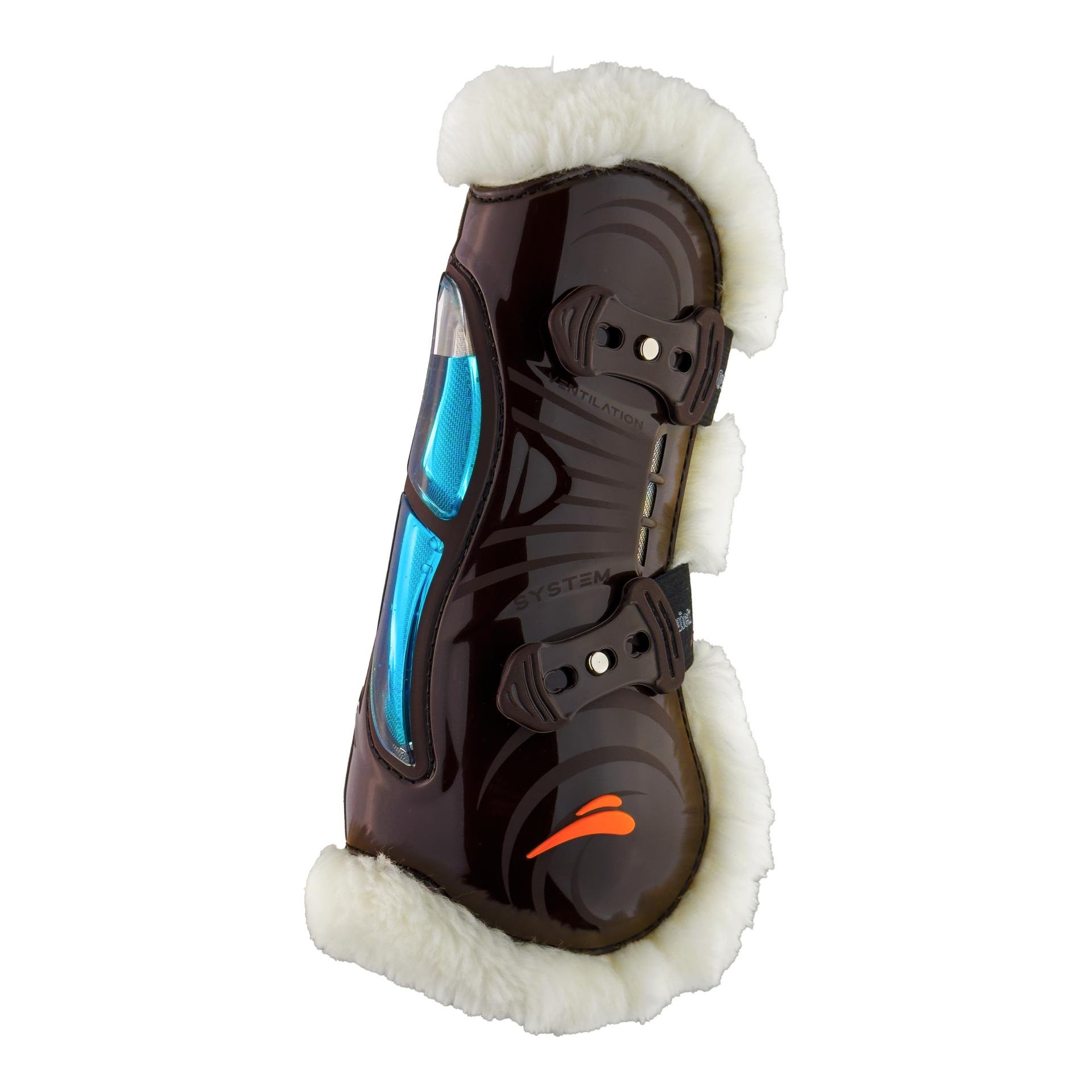 eQuick Guêtres eAIRSHOCK Fluffy (mouton) Taille: M, Couleur: brun