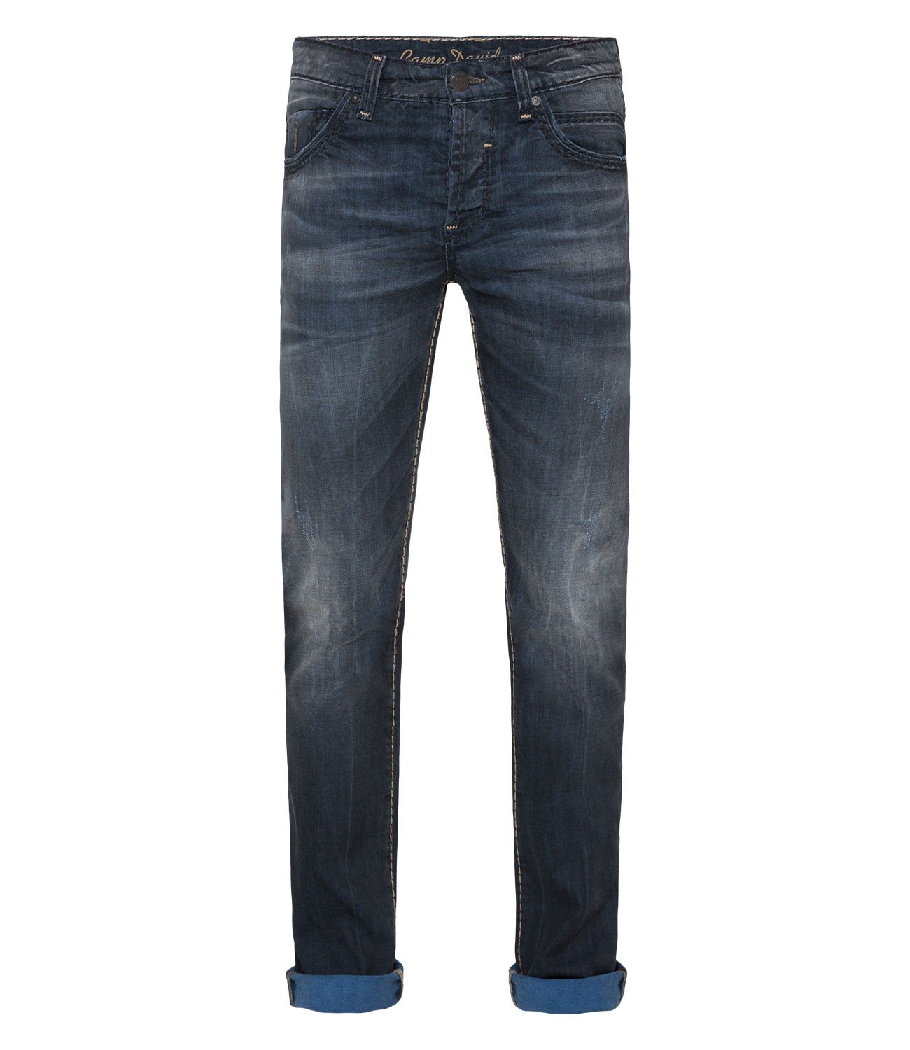 Image of Camp David Jeans Slim Fit Herren - blue black vintage