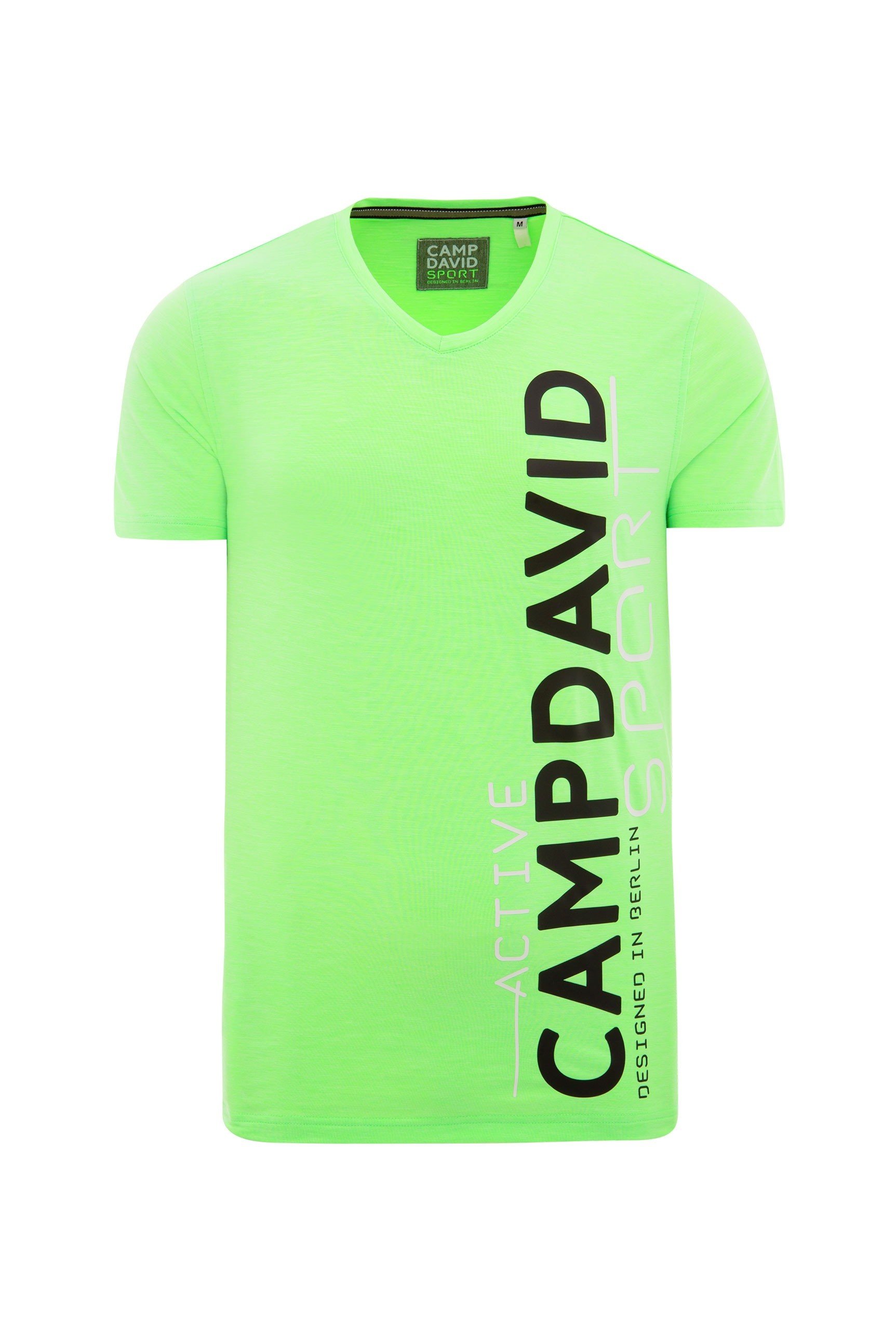 Image of Camp David T-Shirt CAD Sport Herren - signal green