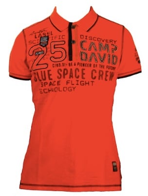 Image of Camp David Poloshirt Space Flight I Herren - orange